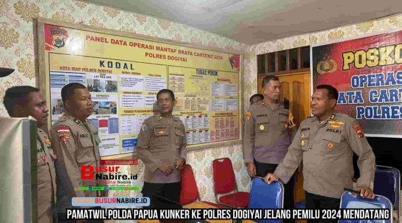 Pamatwil Polda Papua Kunker ke Polres Dogiyai jelang pemilu 2024 mendatang