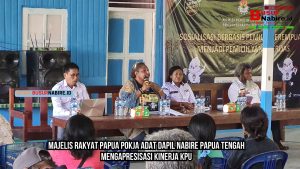 Majelis Rakyat papua Pokja Adat Dapil Nabire Papua Tengah mengapresisasi Kinerja KPU