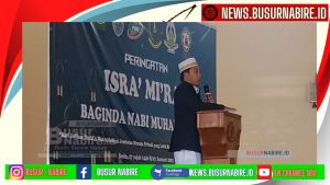 ceramah oleh Ust. Muh. Adryan, Lc, M.H., yang menjelaskan tentang perjalanan mulia Nabi Muhammad SAW dalam peristiwa Isra' Mi'raj.