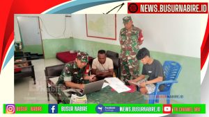 Babinsa Mapia Sosialisasikan Syarat dan Tahapan Seleksi Calon Prajurit Secata PK 2025