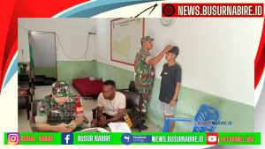 Babinsa Mapia Sosialisasikan Syarat dan Tahapan Seleksi Calon Prajurit Secata PK 2025