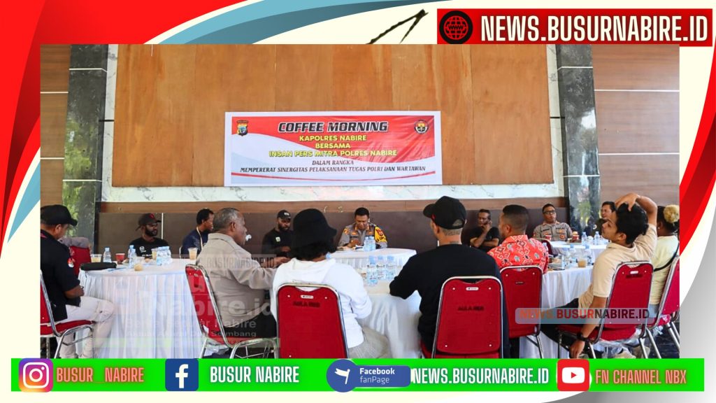 AKBP Samuel Deta Tiranto, S.I.K., mengadakan acara coffee morning bersama para wartawan media cetak dan online. Acara ini berlangsung di Aula Wicaksana Lagawa pada Rabu, 20 Februari 2025, siang.