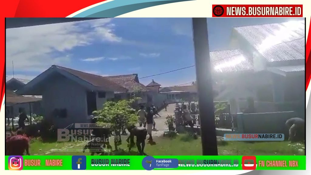 Aksi Lemparan Batu yang di lakukan Warga Binaan Lapass Nabire (Dok BusurNabire)