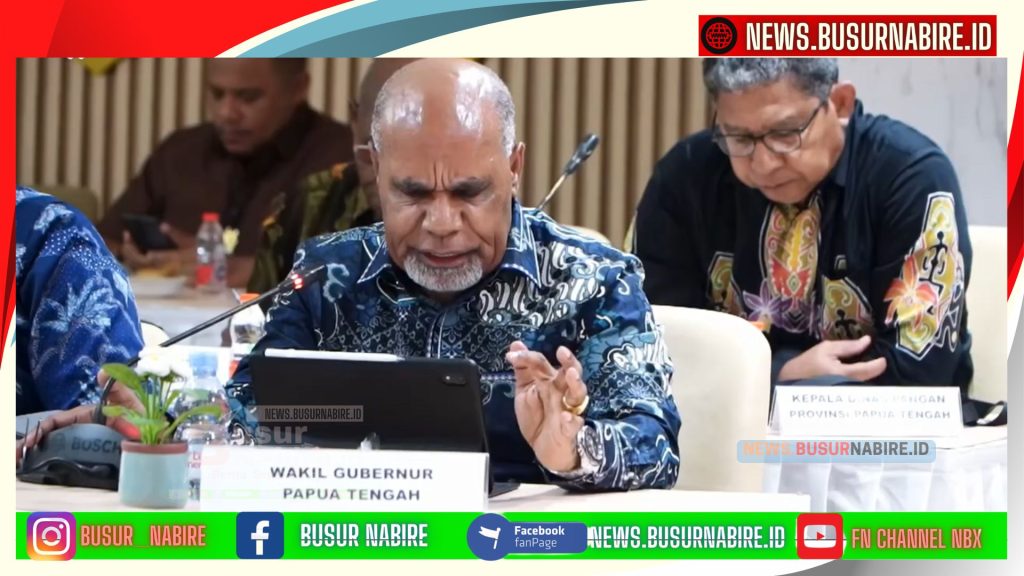 Wakil Gubernur (Wagub) Papua Tengah, Deinas Geley, S.Sos., M.Si, menekankan pentingnya penyesuaian harga pangan secara nasional yang adil dan merata.  