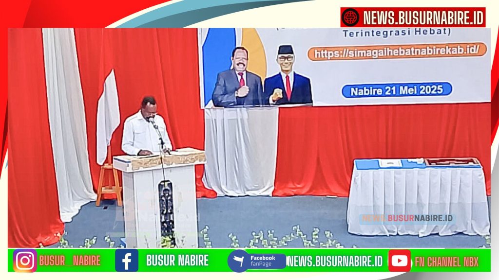 Bupati juga menyoroti bahwa banyak ASN yang secara administrasi terdaftar di Nabire, namun bekerja di kabupaten lain.  (Foto: Busur Nabire)