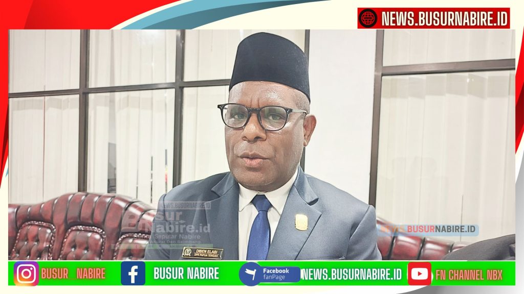 Menanggapi insiden  Wartawan Diusir,tersebut, Wakil Ketua I DPR Papua Tengah, Diben Elaby, menyampaikan permohonan maaf secara terbuka kepada awak media (Foto: Istimewa)