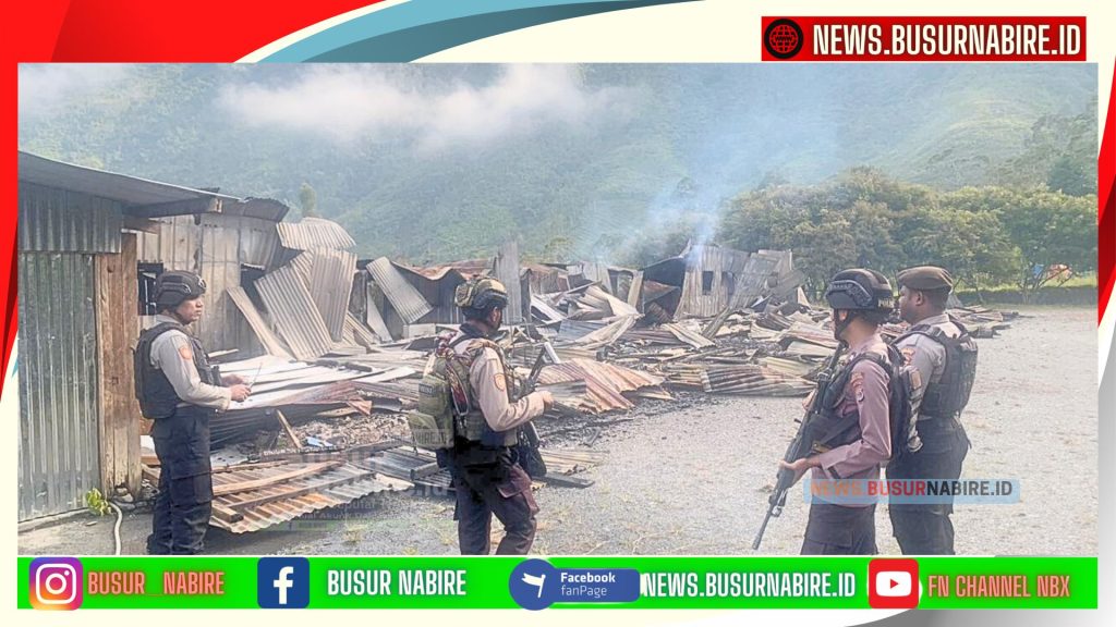 10 Rumah Lenyap oleh Pembakaran Brutal! (Foto: Humas Polres Puncak Jaya)