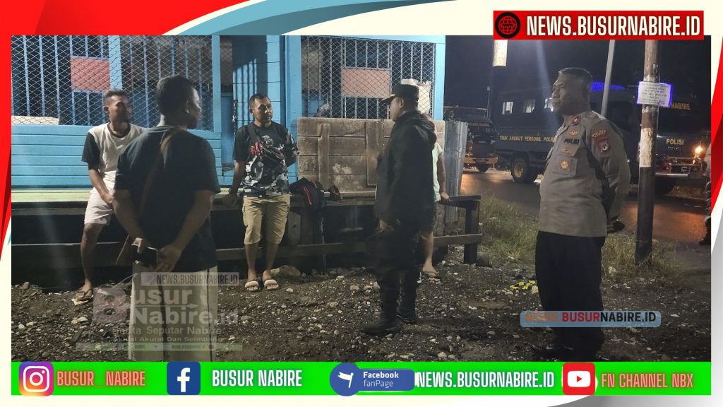 Patroli Polres Nabire Gelar Patroli Pasca Banjir, Jaga Kondusifitas Wilayah Terdampak (Foto: Busur Nabire)
