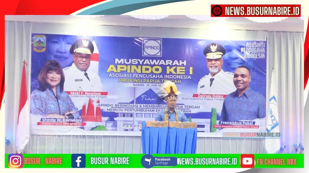 Anthony Hilman, Ketua Bidang Organisasi DPN APINDO, turut memberikan arahan strategis (Foto: Busur Nabire)