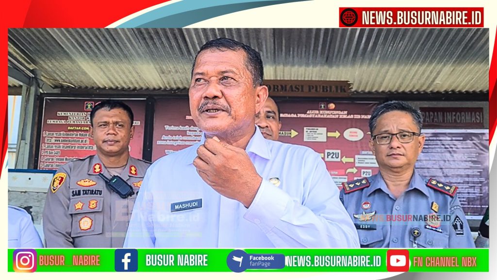 Direktur Jenderal Pemasyarakatan (Dirjenpas) Kementerian Imigrasi dan Pemasyarakatan (Kemenimipas), Brigjen Pol. Drs. Mashudi, melakukan kunjungan lanjutan ke Lapas Kelas IIB Nabire pada Selasa siang, 3 Juni 2025 (Foto: Busur Nabire)