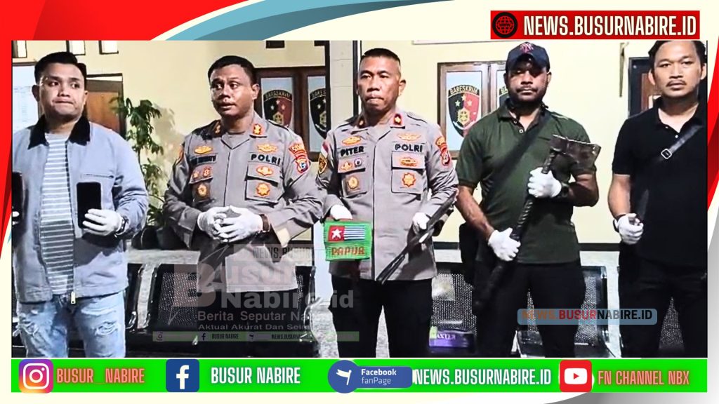 Kapolres Nabire Temukan 38 HP & Senjata Tajam Diamankan Dalam Sweeping Lapas Nabire (Foto: Busur Nabire)