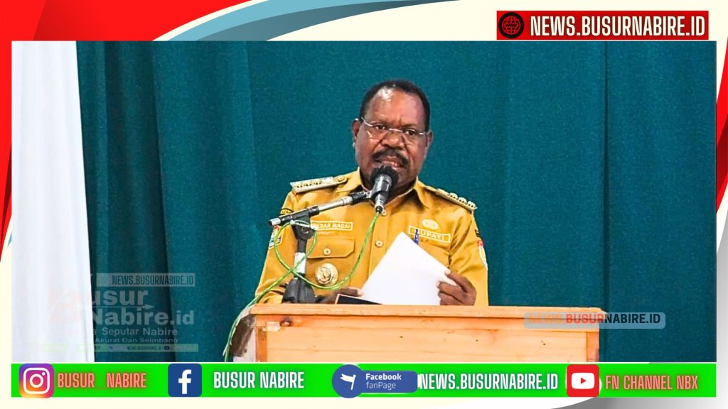 Mesak Magai Kukuhkan TP PKK Nabire 2025–2030: 5 Pesan Kunci untuk Bangun Keluarga Tangguh (Foto: Busur Nabire)