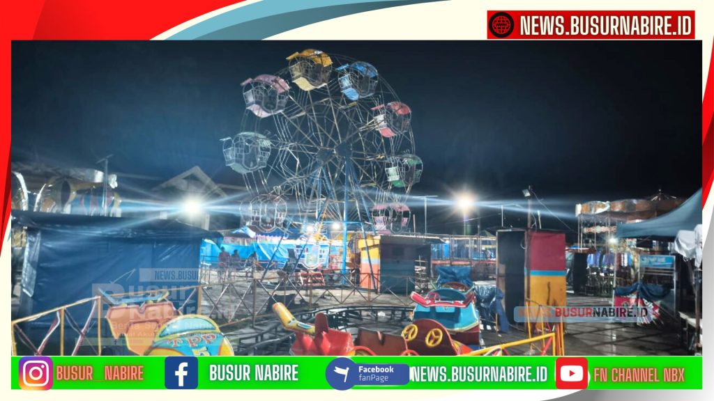 Pasar Malam Oyehe Taman Gizi Paskah keributan terjadi (Foto: Busur Nabire)