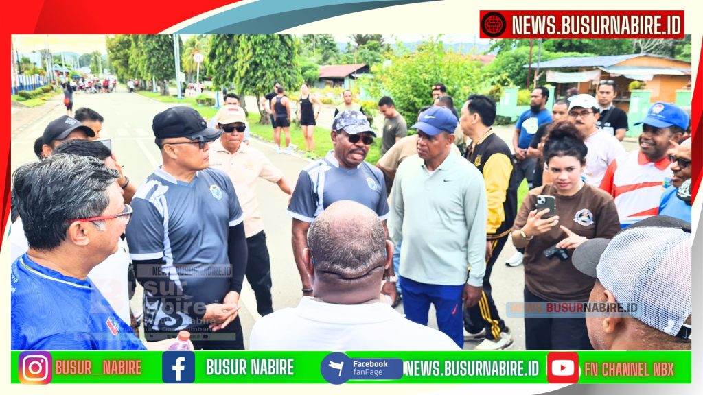 Bupati Dan Wakil Bupati Nabire saat koordinasi dengan Gubernur Papua Tengah terkait kedepan Car Free day (Foto: Busur Nabire)