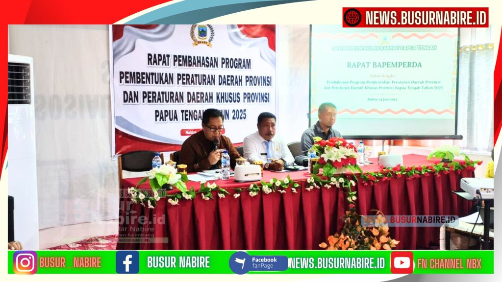 Pj. Sekda Papua Tengah Dorong Pembentukan Peraturan Daerah yang Berpihak pada Rakyat (Foto: Humas Pemprov Papua Tengah)