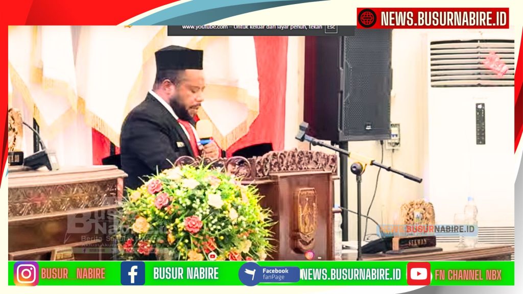 Rapat yang dipimpin langsung oleh Ketua DPR Papua Tengah, Delius Tabuni, (Foto: Busur Nabire)