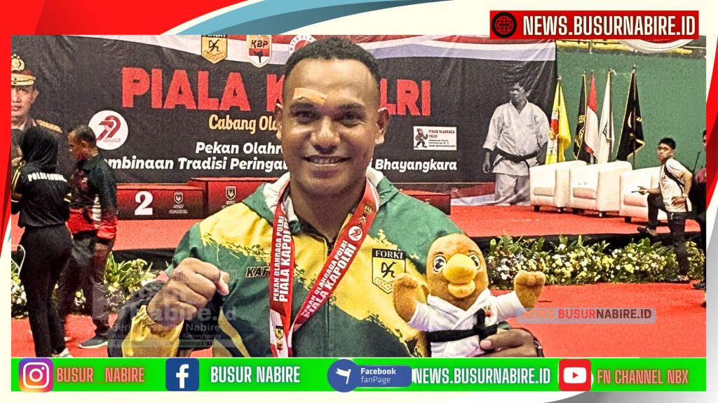 Ipda Michael Adventus Kafiar, seorang anggota polisi muda yang tidak hanya menjaga keamanan masyarakat, tetapi juga membawa harum nama institusinya di ajang Kapolri Cup 2025 (Foto: Istimewa)