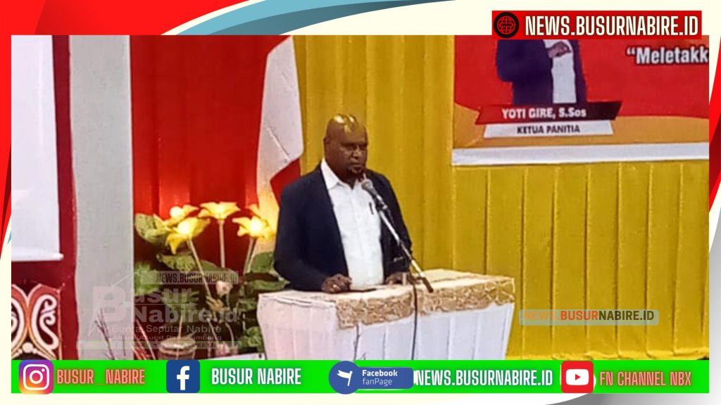Yeki Tebay Tegaskan Komitmen Bangun Olahraga Papua Tengah Lewat RAKERPROV KONI I Tahun 2025 (Foto: BusurNabire)