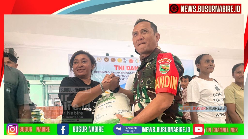 Dandim 1705 Nabire, Letkol Inf Marudut H. Simbolon, menegaskan peran strategis TNI dalam mendukung ketahanan pangan di wilayah Papua Tengah (Foto: Busur Nabire)