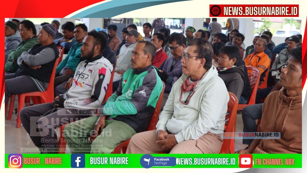 Coffee Morning Kapolres Nabire Bersama Komunitas Ojek (foto: Humas Polres Nabire)