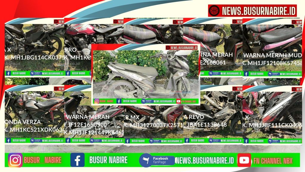 Berikut 11 Motor yang di amankan dikampung Kalisemen Nabire Barat 