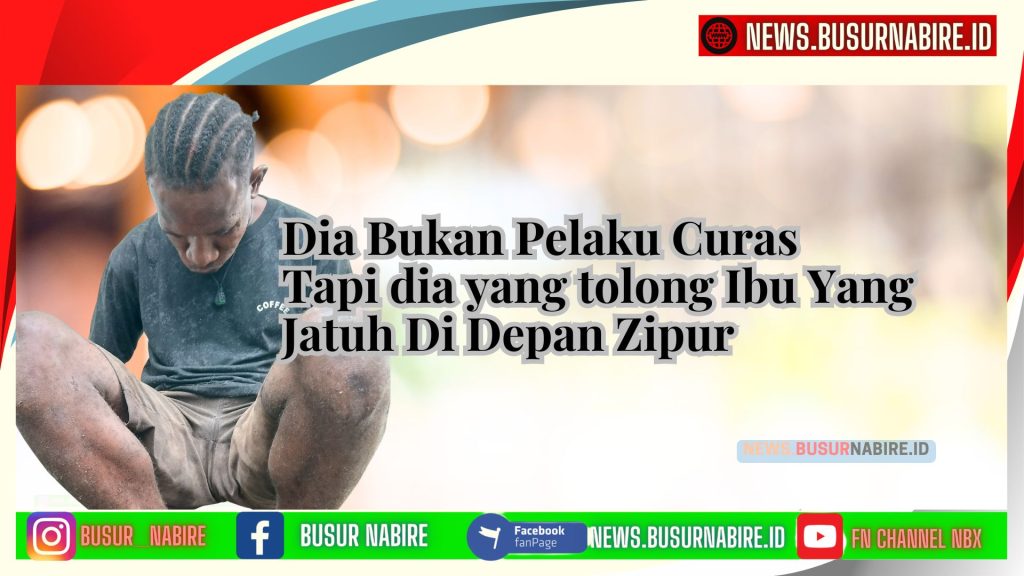  AKP Bertu juga meluruskan informasi bahawa pria ini yang menolong bukan pelaku curas (Foto: Istimewa)