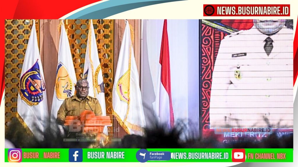 Gubernur Papua Tengah Meki Fritz Nawipa memaparkan langkah percepatan Program Makan Bergizi Gratis (MBG)