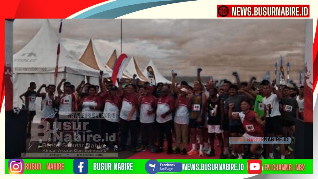Fun Run 10 KM Papua Tengah Warnai Perayaan HUT RI ke-80 di Nabire (Foto: Humas Pemprov Papua Tengah) 