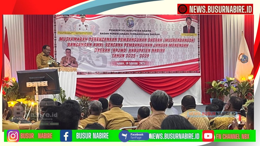 Bupati Mesak Magai Bongkar 5 Strategi Emas Bangun Nabire Hebat 2025–2029 (Foto: Busur Nabire)