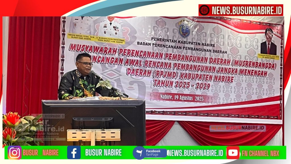Mukayat Tekankan Penyusunan RPJMD Nabire 2025-2029 Harus Bermanfaat untuk Masyarakat (Foto: Busur Nabire)