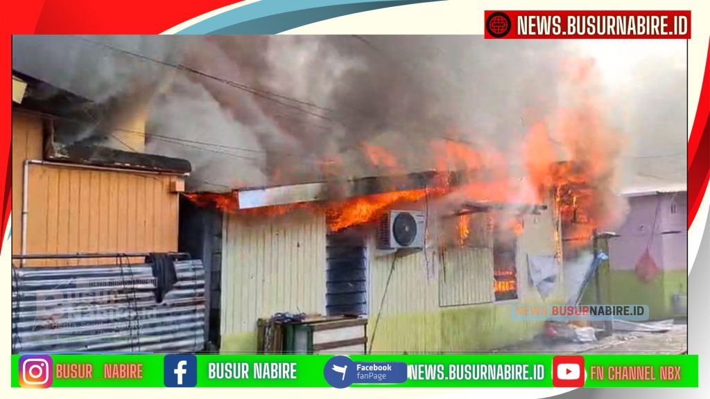 Kebakaran Hebat di Smoker Pantai Hanguskan Kurang lebih 20 Petak Pemukiman, Warga Panik