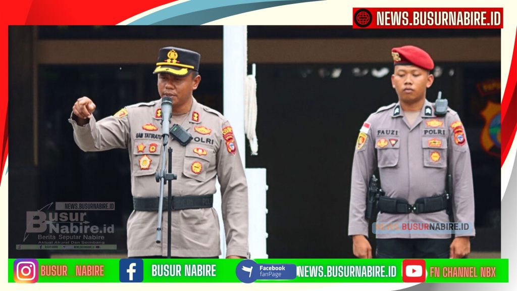 Polres Nabire Gelar Apel Kesiapan Pengamanan Harkamtibmas (Foto: Busur Nabire)