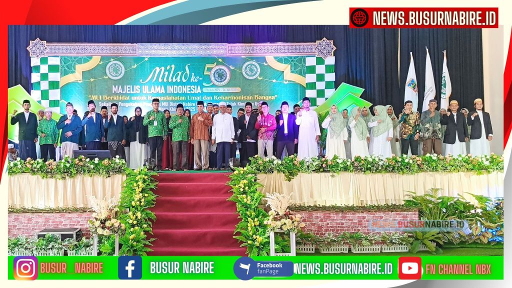 Majelis Ulama Indonesia (MUI) memperingati Milad ke-50 sekaligus melakukan Pengukuhan Pengurus MUI Provinsi Papua Tengah Periode 2025–2030. (Foto:  Istimewa)