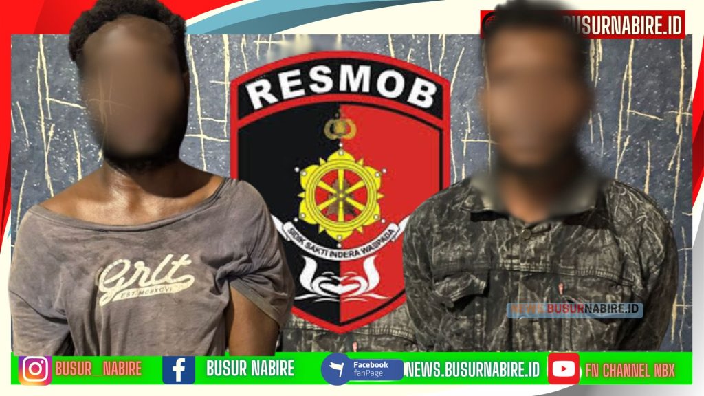 Curanmor di Depan Toko Kenzo Terungkap, Dua Pemuda Diamankan Polres Nabire (Foto: Resmod Nabire)