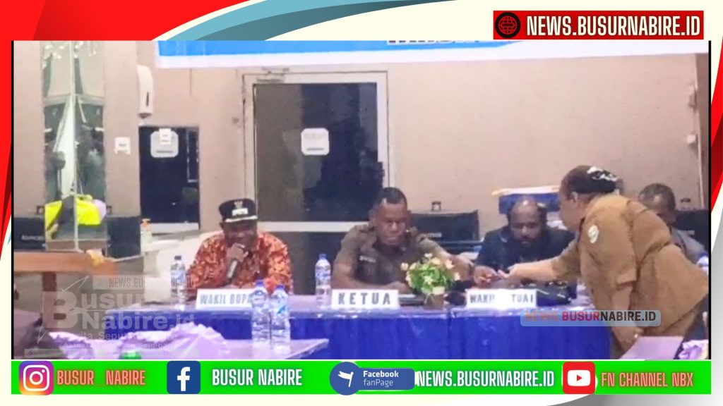 Wabup Elias Igapa Tekankan Pentingnya Kerja Sama Harmonis Pemerintah dan DPR Intan Jaya (Foto: Busur Nabire)