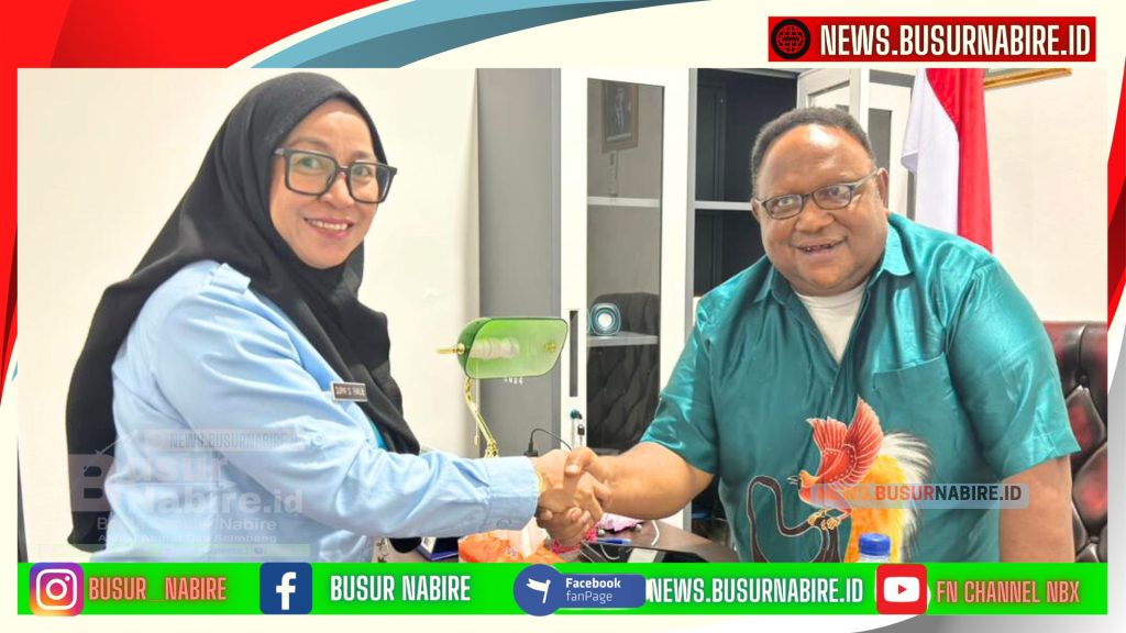 Silaturahmi Kepala RRI Nabire Surya Thalib dan Jhon Gobay Hasilkan Gagasan Dialog Publik Papua Tengah (Foto: Istimewa)