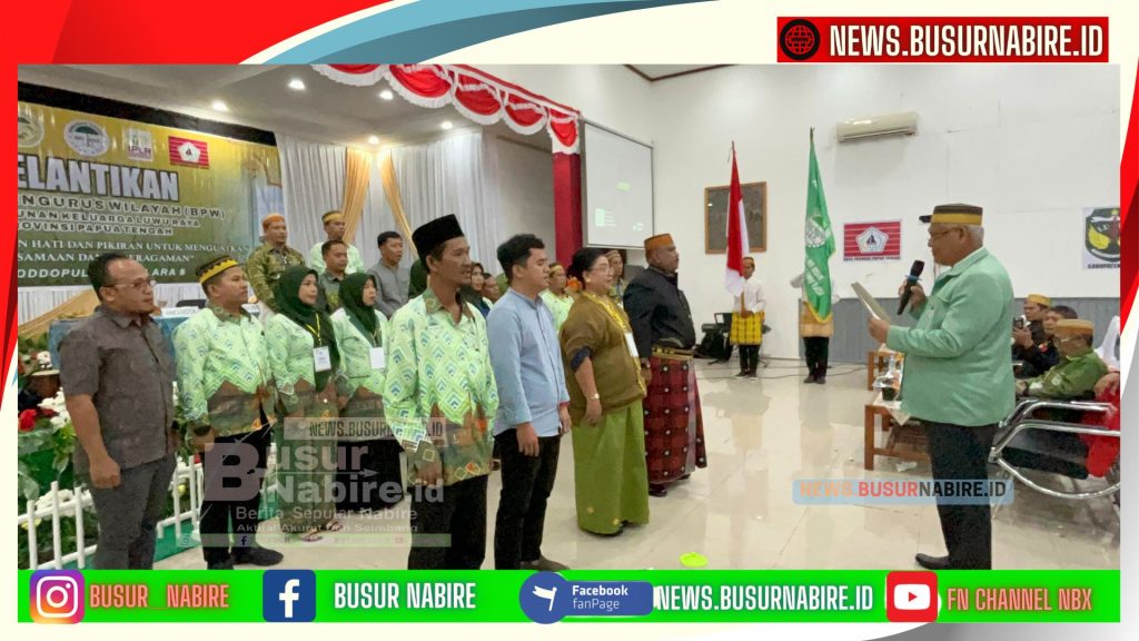 Pelantikan dilakukan langsung oleh Badan Pengurus Pusat (BPP) KKLR, melalui perwakilan Ketua Umum H. Arsyad Kasmar, SH, yakni H. Syamsuddin, MM (Foto: Busur Nabire)
