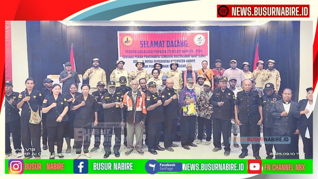 LMA Nabire Gelar Sosialisasi PSN, Perkuat Peran Adat Sebagai Mitra Pemerintah (Foto: Busur Nabire)