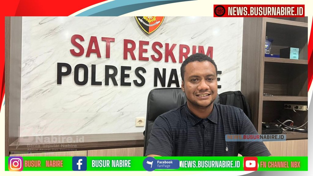 Kasat Reskrim Iptu Habibi Cendrawasih Salosa, S.Tr.K., S.I.K.,