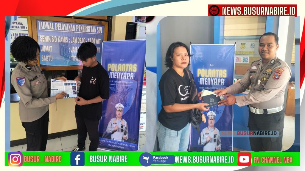 Kasat Lantas Polres Nabire Tegaskan Pengurusan SIM Bebas Pungli dan Calo (Foto: Busur Nabire)