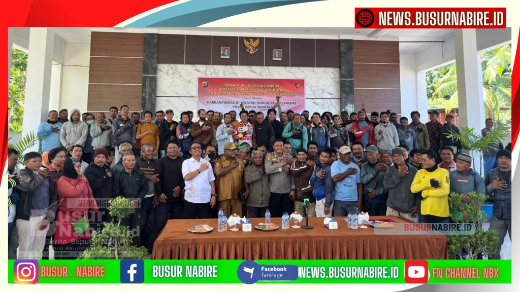Polres Nabire Perkuat Kemitraan dengan Komunitas Ojek Demi Harkamtibmas Kondusif (Foto: Busur Nabire)