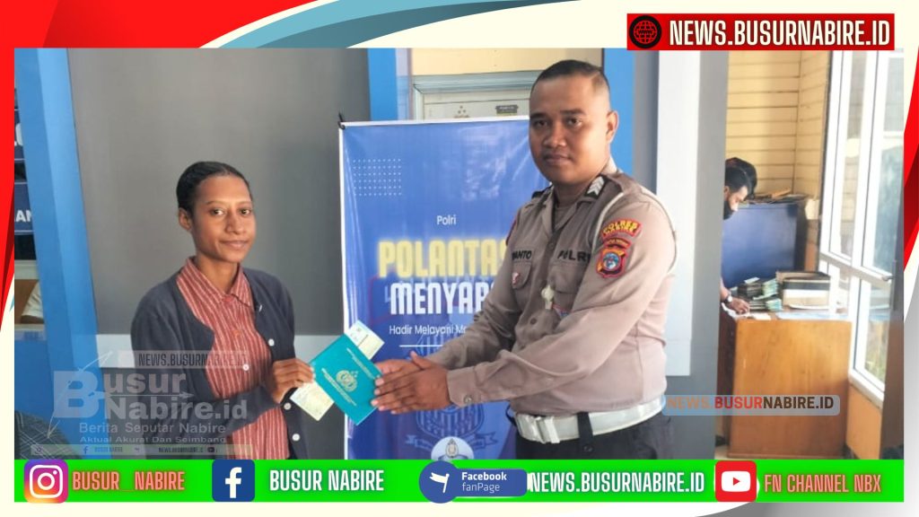 Polantas Menyapa, Polres Nabire Layani 60 Pemohon SIM dengan Pelayanan Humanis (Foto: Busur Nabire)
