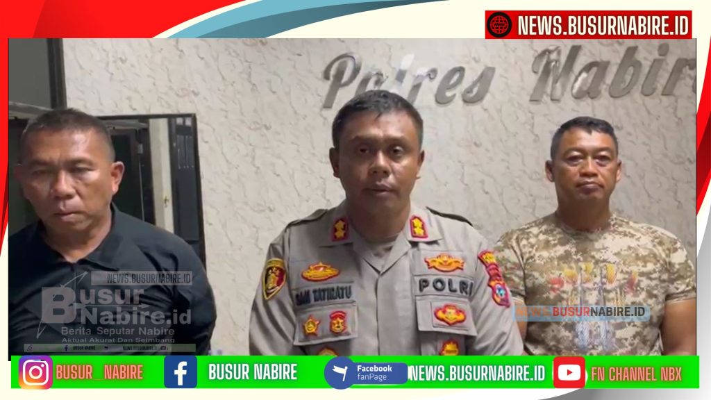 Kapolres Nabire AKBP Samuel Pimpin Evakuasi 362 Warga Usai Aksi Brutal KKB Aibon Kogoya (Foto: Busur Nabire) (Foto: Busur Nabire)