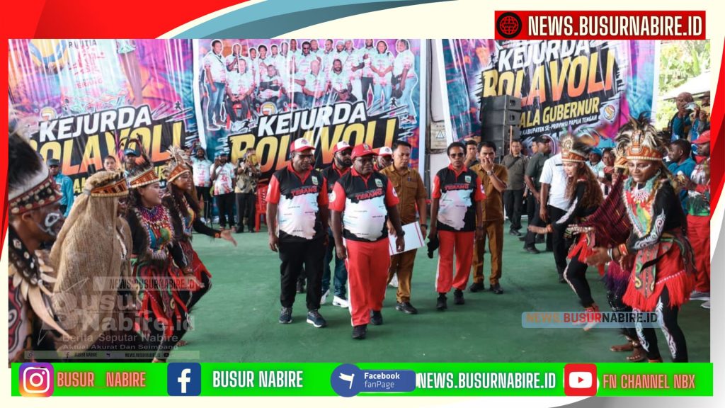 Gubernur Meki Nawipa Resmikan Kejurda Bola Voli Gubernur Cup I 2025, Momentum Kebangkitan Olahraga Papua Tengah (Foto: Humas Pemprov)