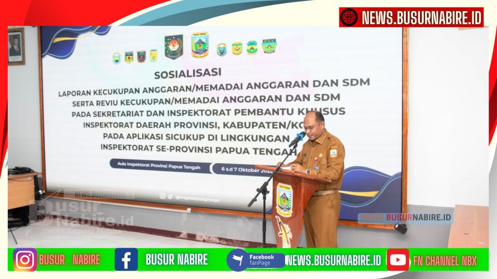 Herman Kayame Buka Sosialisasi Aplikasi SICUKUP, Dorong Pengawasan Digital di Papua Tengah (Foto: Humas Pemprov)
