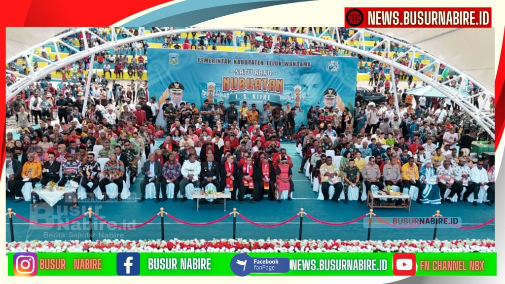 Kapolda Papua Tengah Brigjen Pol Alfred Papare Hadiri Puncak Perayaan 1 Abad Nubuatan I.S. Kijne di Teluk Wondama (Foto: Busur Nabire)