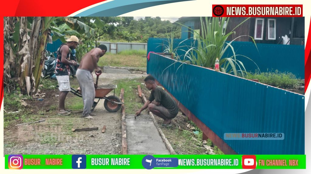 Kepala Suku Yaur Hegure Menangis Bahagia: Jalan Menuju Rumah Kini Mulus, Terima Kasih Presiden Prabowo (Foto: Busur Nabire)
