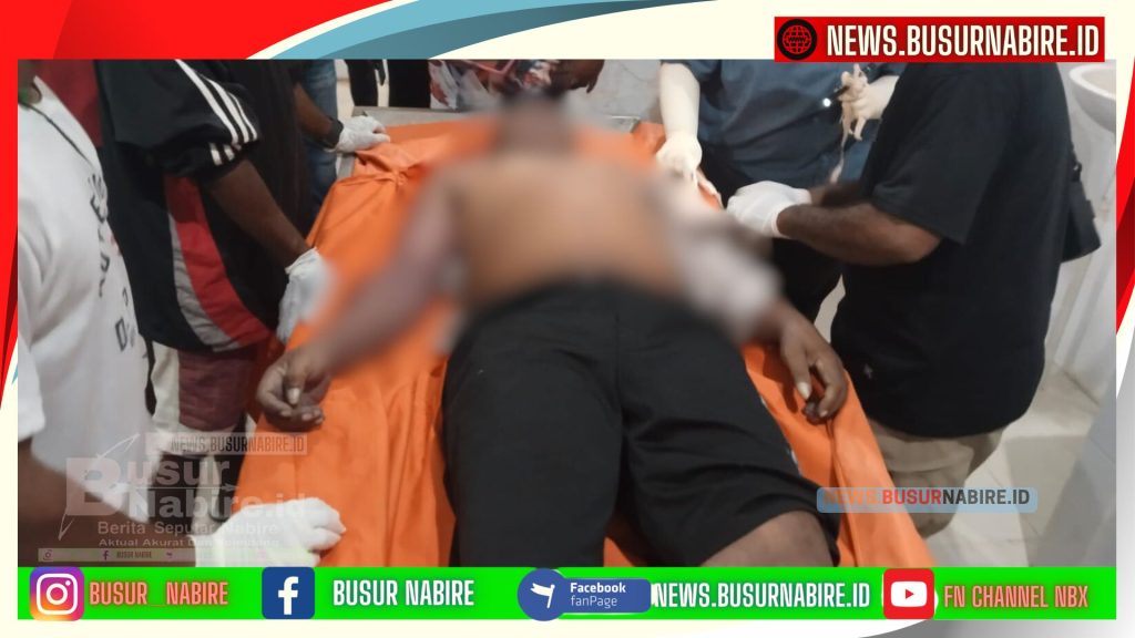 Kasus penemuan jenazah laki-laki di salah satu kamar kos di kawasan Tapioka (Foto: Busur Nabire)