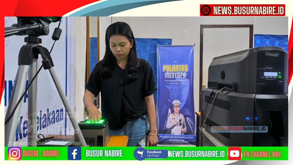 Polantas Menyapa: Pelayanan Humanis Satlantas Polres Nabire Tingkatkan Edukasi Administrasi Kendaraan (Foto: Busur NAbire)