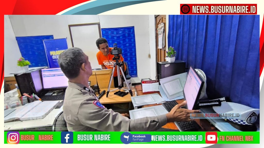 Polantas Menyapa Perkuat Kepercayaan Publik Melalui Pelayanan SIM Bersih, Mudah dan Terbuka (Foto: Busur Nabire)